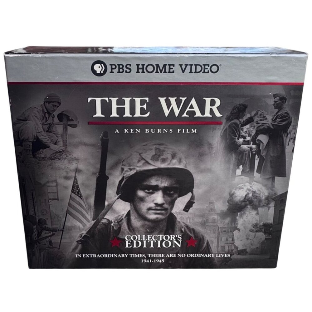 The War A Ken Burns Film Collector's Edition, Book, DVDs, CD, Box PBS Home Video
